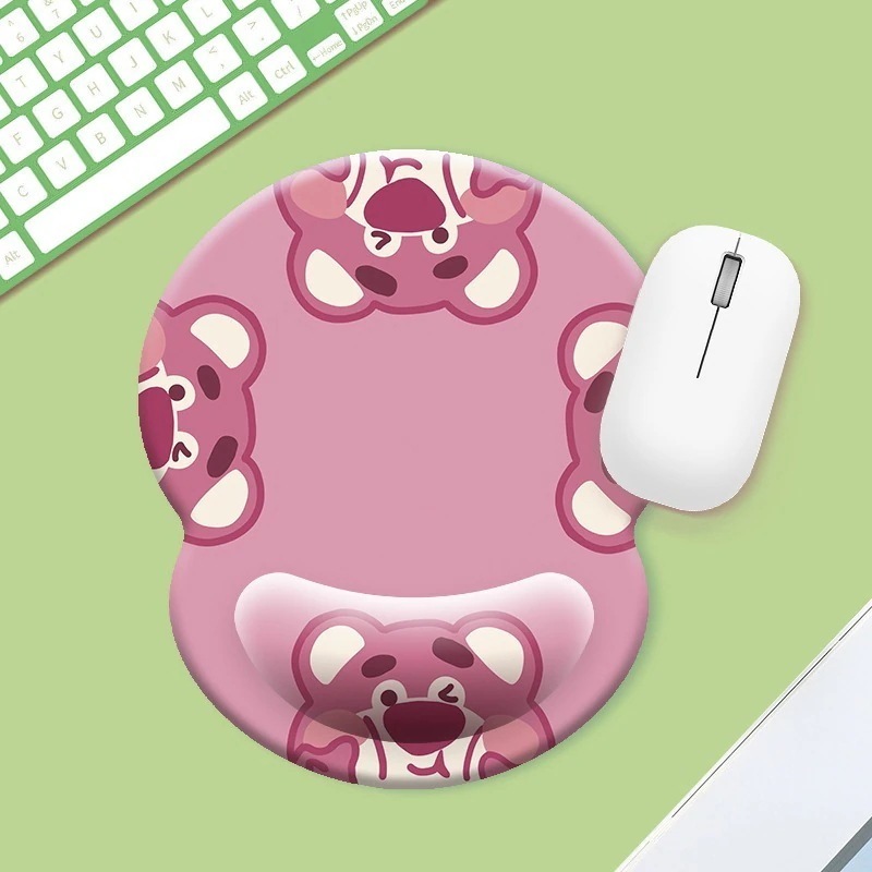 国境を越えたベストセラーのイチゴシリコンマウスパッドカラフルなクリエイティブリストパッドハンドレストパッド滑り止めデスクトップオフィスパッド