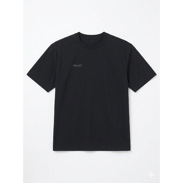 男性用夏のアウトドア冷感半袖DAY TRIPPERウーブンラウンドTシャツ ブラック_CC
