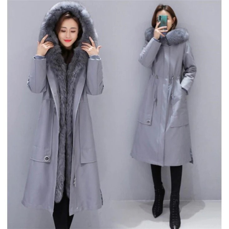 ロングコート レディース 厚手 ダウン ブルゾン ファー付き 中綿 コート アウター 冬 防寒