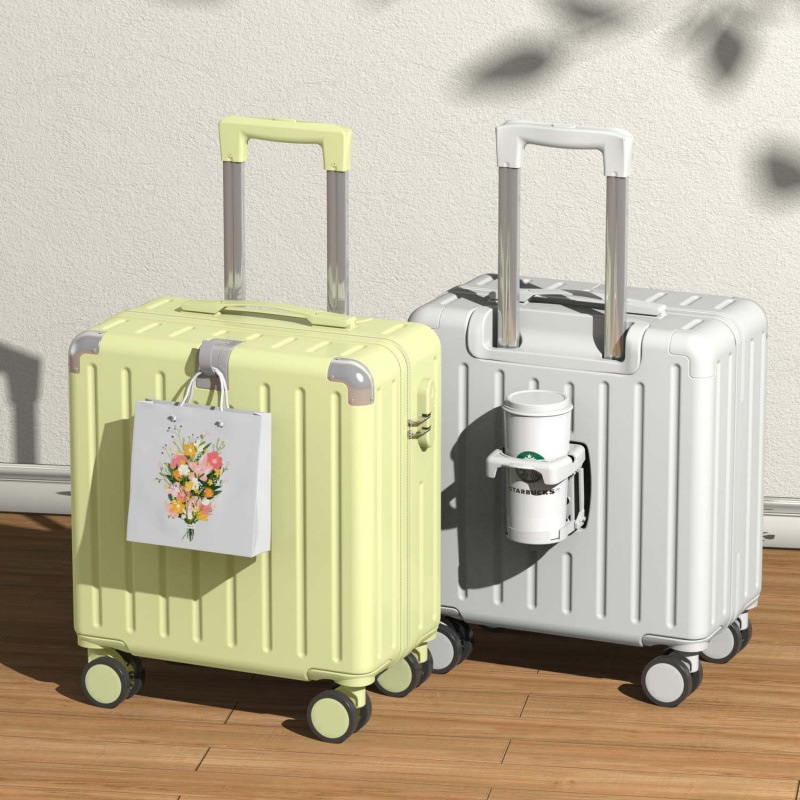 小型キャビンスーツケース 18 インチ 新スタイルスーツケース 女性用パスワードトロリーケース 男性用スーツケース 小型旅行ケース 20 インチ荷物