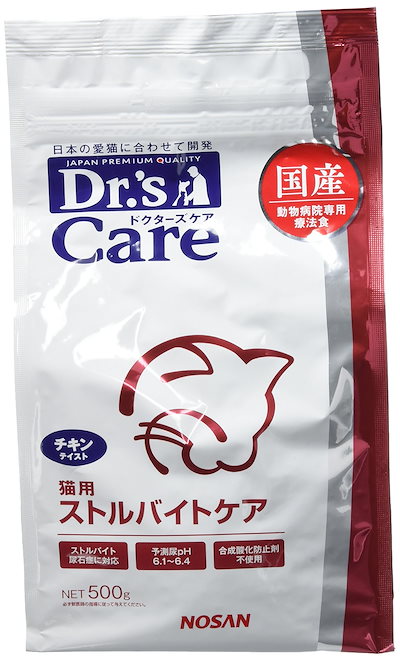 他サイト： ドクターズケア (Drs CARE) 療法食 猫用 ストルバイトケア チキンテイスト 500gの商品画像