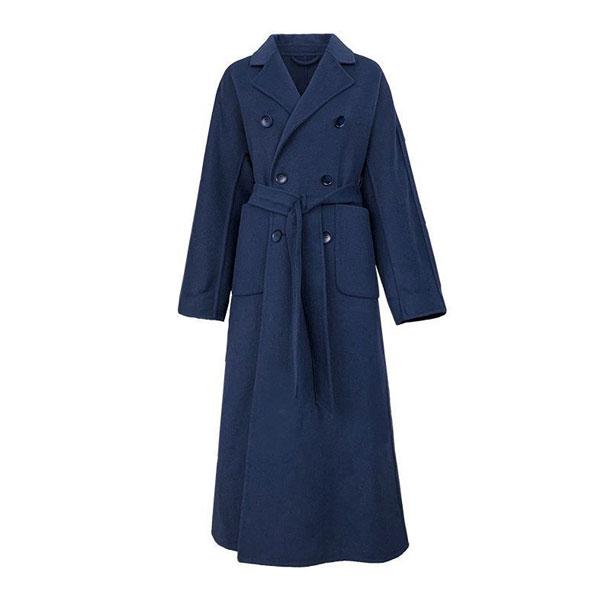 チェスターコート レディース アウター コート ロング丈 ベルト付き ポケット付き ゆったり 体型カバー 羽織 シンプル 無地 秋冬