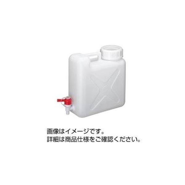 ポリ活栓付平角缶（広口タイプ） 10L PH-10K