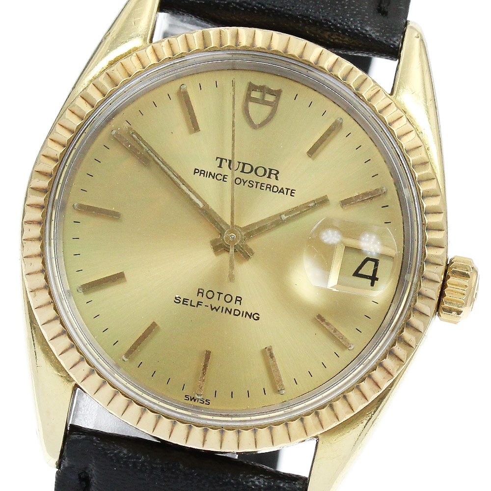 チュードル TUDOR 75205 プリンスオイスターデイト YGベゼル Cal.2824-2 自動巻き ボーイズ _899273【中古】