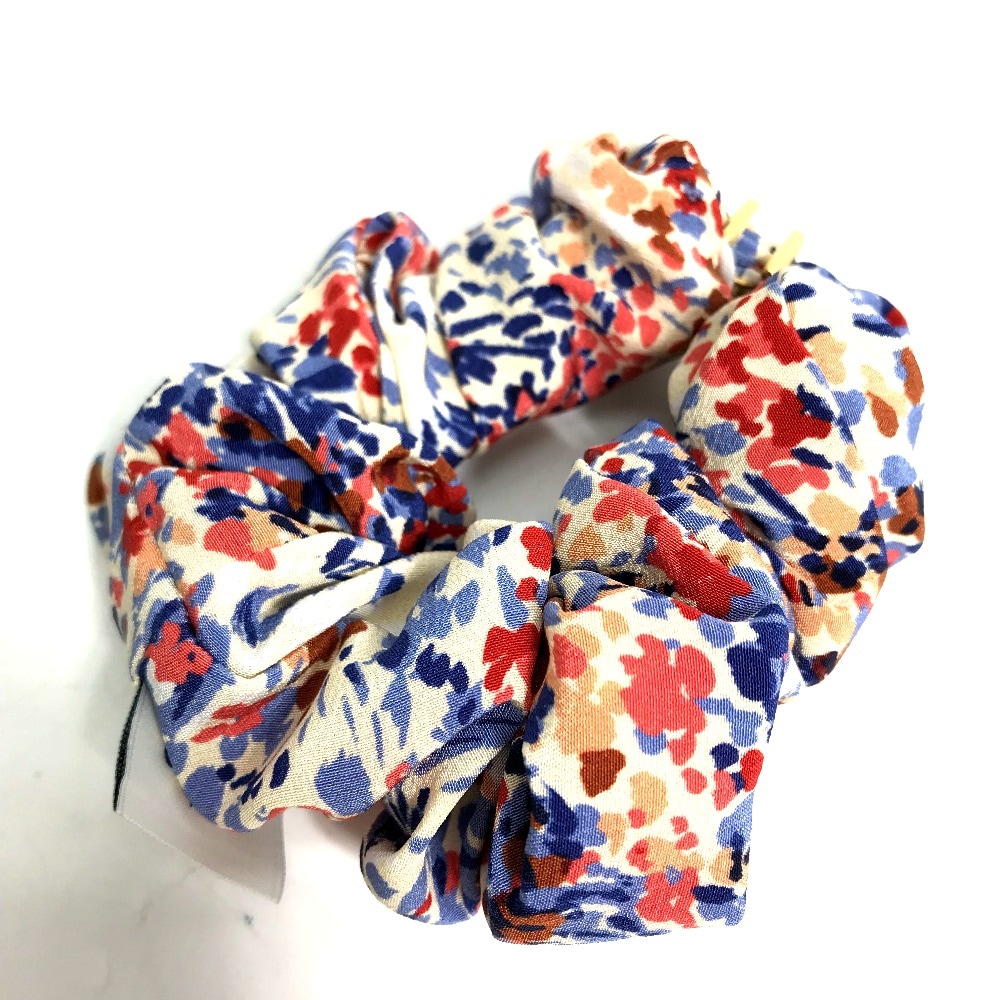 シュシュ トリオンフ ヘアアクセサリー ヘアゴム シルク レッド