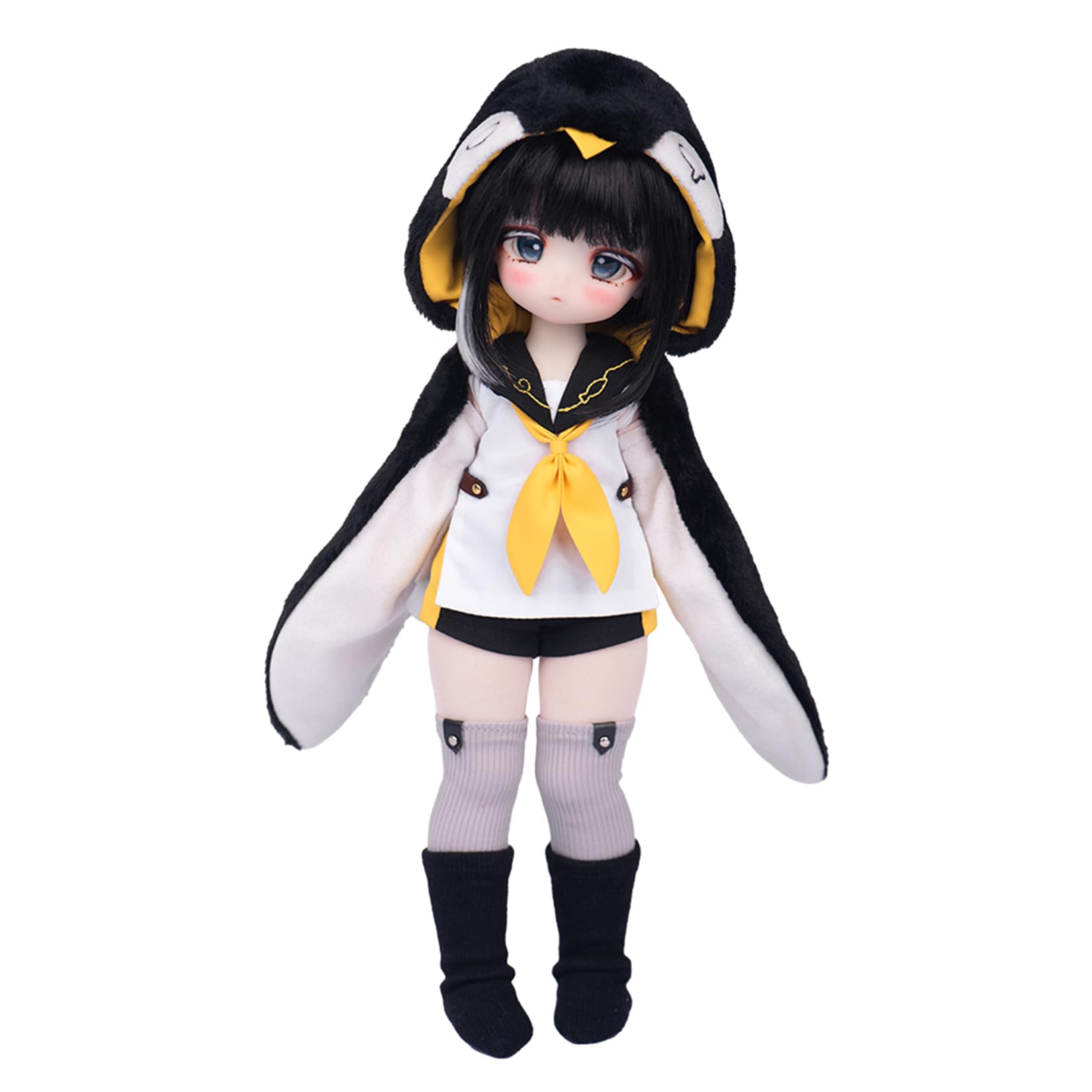 TinyFox 1/6 スケール 球体関節人形 女 ペンギン デビー BJDドール 可動 フィギュア 身長27.5CM 仮装 プリンセス風 可愛い PVC＆ABS製