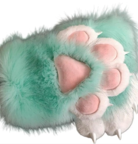 着ぐるみ 手袋R 大きめ 爪付き ファースーツ ケモノ fursuit ぬいぐるみ コスプレ コスチューム kigurumi