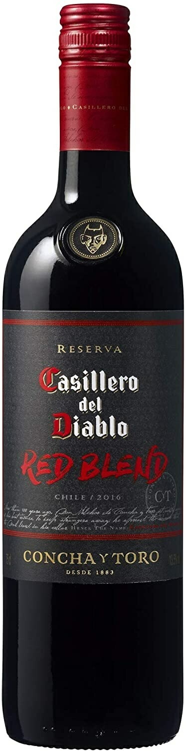【百年以上悪魔に守られてきたワイン】【送料無料】コンチャイトロ カッシェロデルディアブロ レッドブレンド 750ml12本【北海道沖縄県東北四国九州地方は必