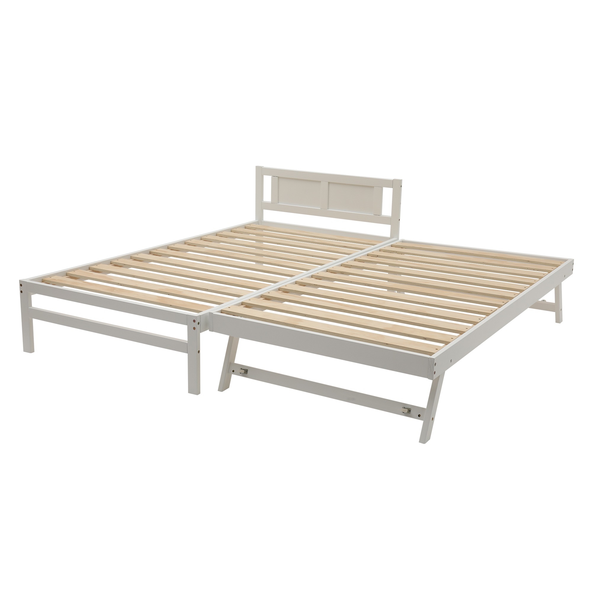 【国内出荷-送.料.無.料】【新作】【ホワイト】親子ベッド二段ベッドウッドベッドディベッドエキストラベッド収納シングルベッド大人用北欧風おしゃれ子供用