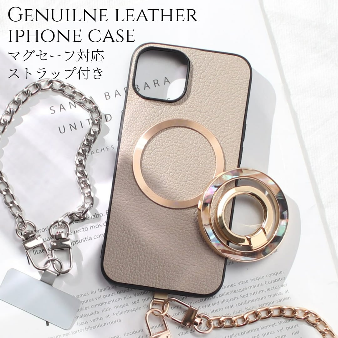 iphone13 ケース 本革 iphone13Pro iphone13mini iphone13ProMAX リング付き チェーンストラップ レザー 13pro 13 13mini マグセーフ対応 7,737円