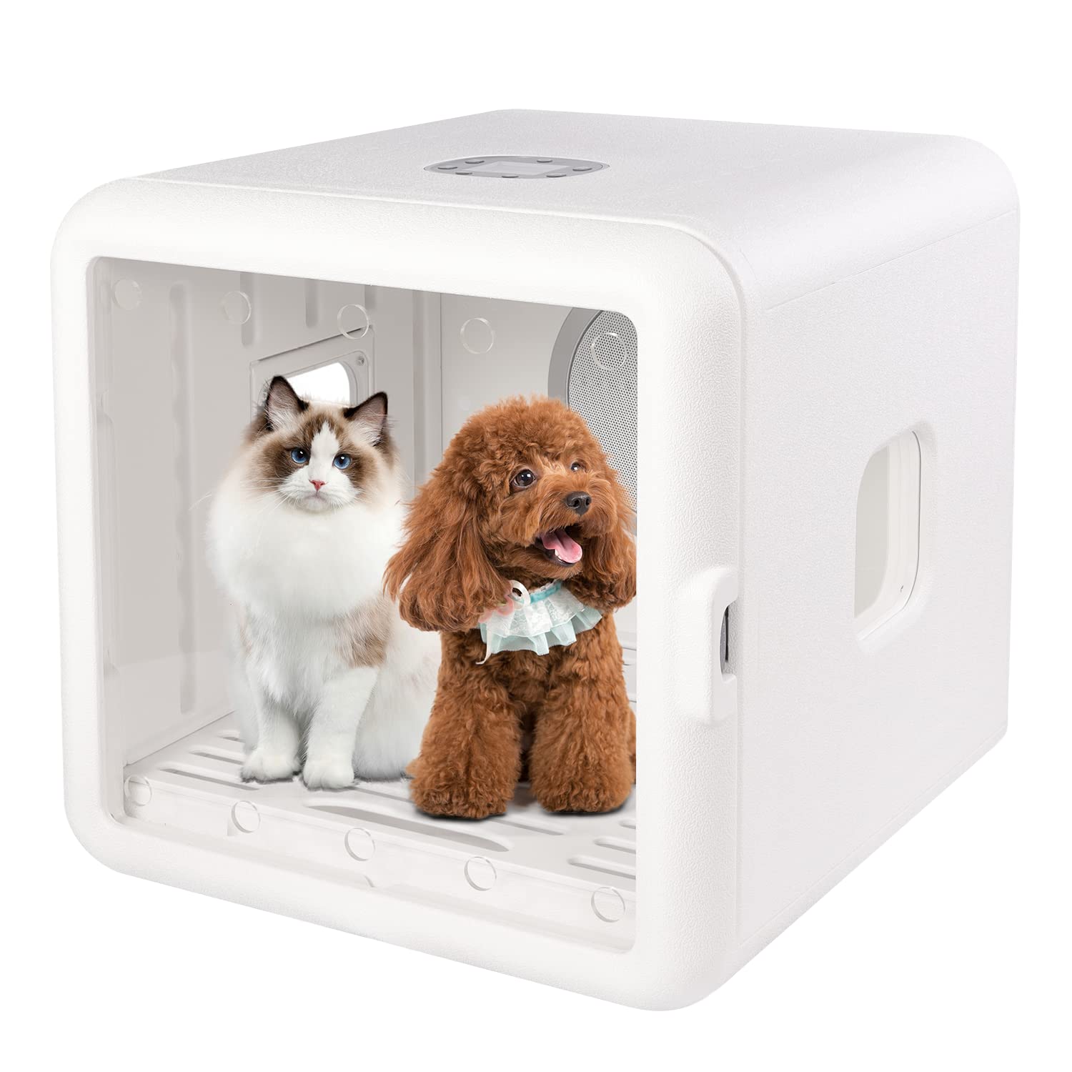 Quikiss ペットドライルーム ドライハウス ドライルーム ペット 犬 猫 ドライボックス ドライヤー 乾燥/花粉/除塵対応 静音 過熱保護 ハンズフリー 快適 ドライヤールーム 自動乾燥 (HG 24,249円