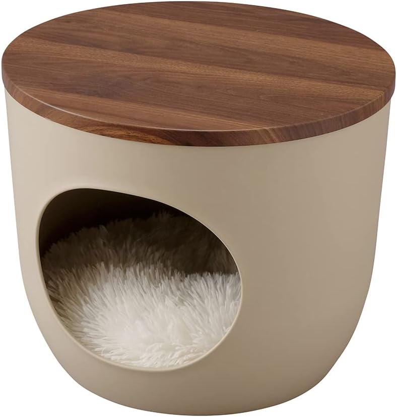 アイリスオーヤマ 犬 猫 ハウス 室内用 プラスチック クッション付 丸洗い可 小型犬・猫用 ウォールナット