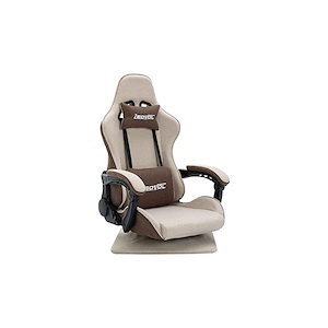 即納 :LEOVOL ゲーミングチェア 座椅子 ゲーミング ファブリック 通気性（布張地）ゲームチェア 360回転座椅子 リクライニングチェア テレワーク 椅子 おしゃれ ひじ掛け付き パソコンチェ