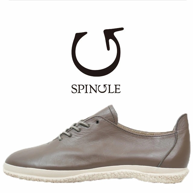 スピングル レディース 日本製 スニーカー フラットシューズ 本革 靴 ローカット カジュアルシューズ ローヒール カーキ メイドインジャパン SPINGLE SP-1801 最