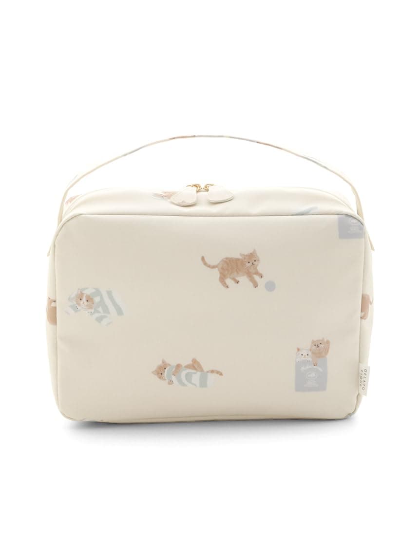 [ジェラート ピケ] プレイフルキャット柄 おむつポーチ PWGB245710 レディース CRM F