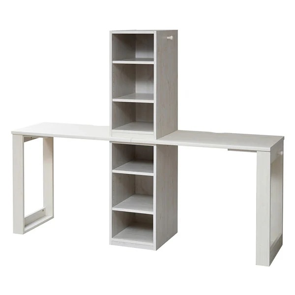 JKプラン ツインデスク 学習デスク 勉強机 FWD-0001SET-WH ホワイト