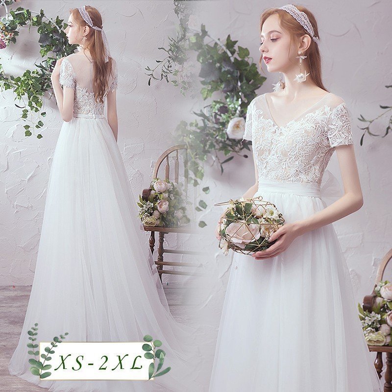 オリジナル！ウェディングドレス 二次会用ウエディングドレス 結婚式 舞台/コンサート/撮影/発表会