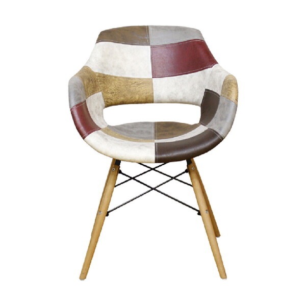 後藤家具物産 CC-FR-BSC ベーシック フィンリー パッチワークデザインチェアー メーカー直送