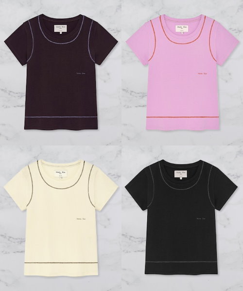 Qoo10 Matin Kim BUBBLY GRAPHIC ロゴ 半袖