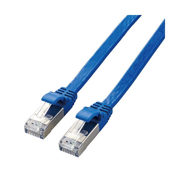(5個セット) エレコム Cat7 LANケーブル 1m LD-TWSF/BU1X5