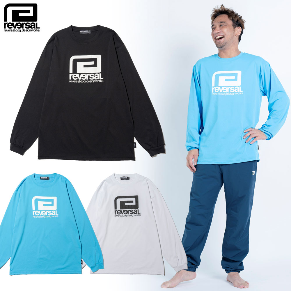 【reversal/リバーサル】Tシャツ 長袖 ストレッチ オーバーサイズ ロンT/BIG MARK STRETCH LONG TEE rv24aw152ロングスリーブ ビッグシルエット メンズ レ