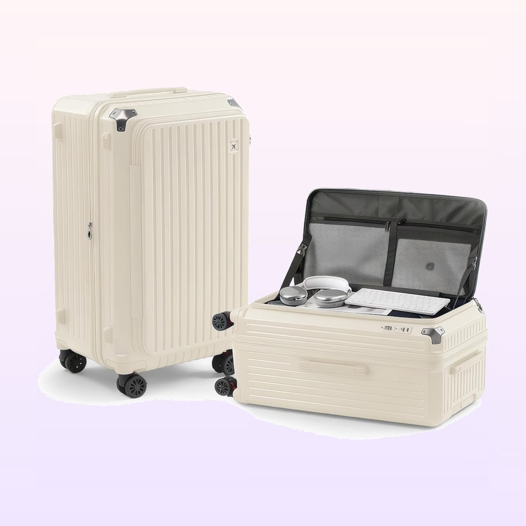 Yuweijie 2026 スーツケース キャリーケース 片開き 拡張機能付き ストッパー付き キャリーバッグ 大容量 多機能 隠しフック機能 超軽量 静音 360度回転 旅行 ビジネス 出張 Sサイ