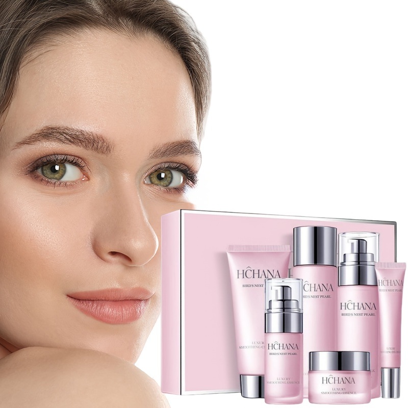 燕窩贅沢保湿6セット潤いケア肌シリーズ柔らかいベージュノンアルコール顔ケアケース ―― 彼女妻母親への完璧なプレゼント