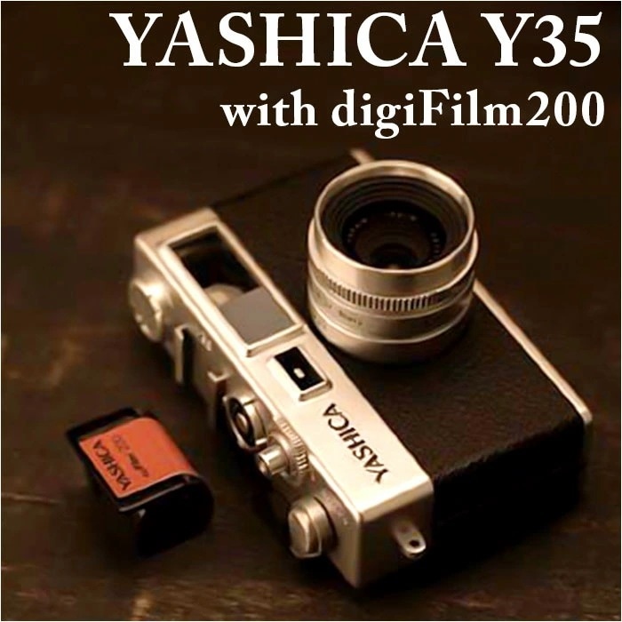 デジタルカメラ ヤシカ 通販 デジフィルムカメラ YASHICA digiFilm CAMERA Y35 with digiFilm200 デジフィルム レトロ 昭和 おしゃれ かわいい ヴィンテージ