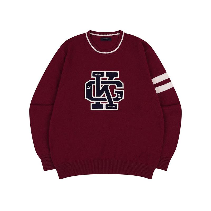 カレッジシンボルセーター1888バーガンディ