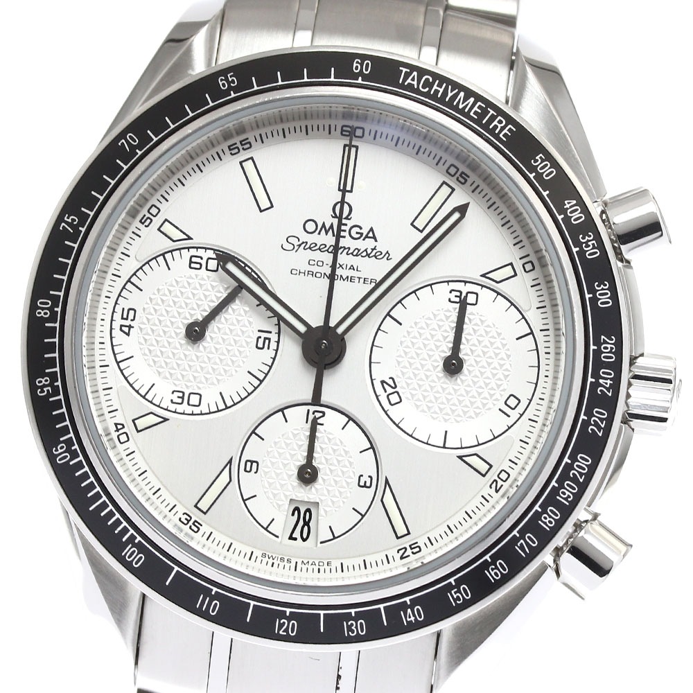 オメガ OMEGA 326.30.40.50.02.001 スピードマスター レーシング デイト クロノグラフ 自動巻き メンズ 美品 _894926【中古】