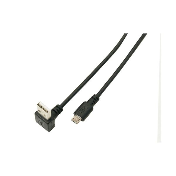 (まとめ)変換名人 USB A(下L)micro100cmケーブル USBADL-MC/CA100(×10セット)