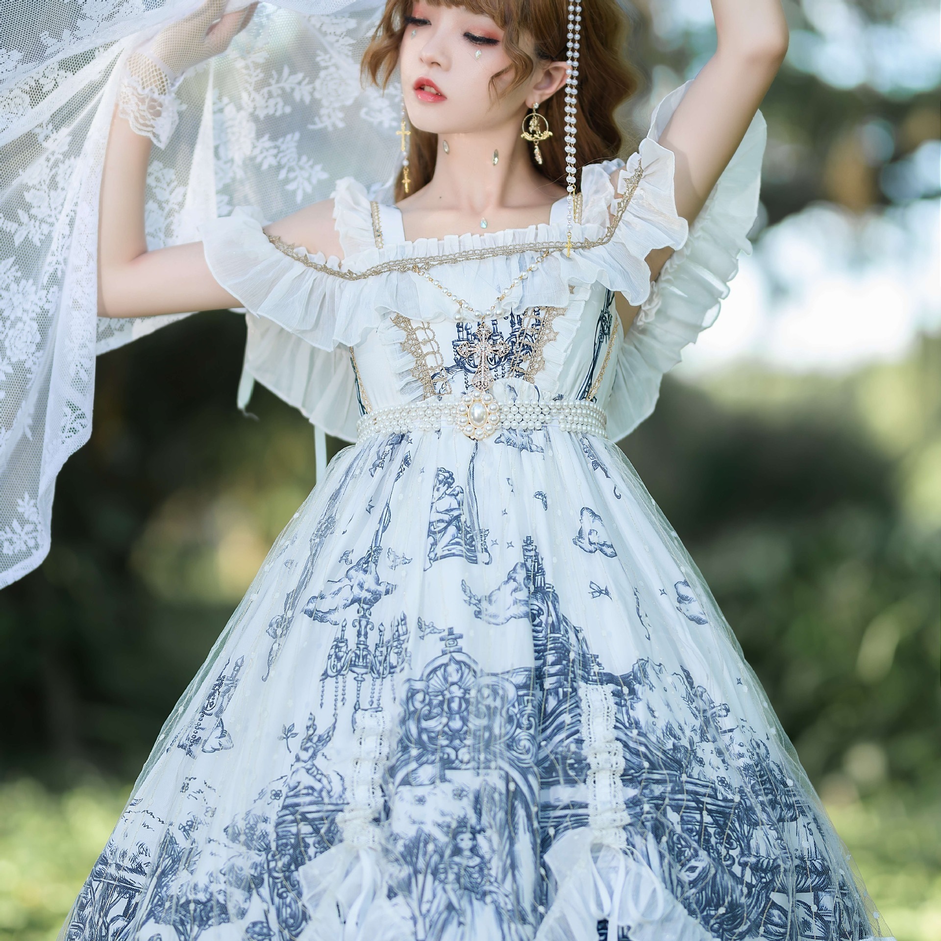 ハロウィンの夜の優しい女の子のキャミソールのワンピース ロリータワンピース