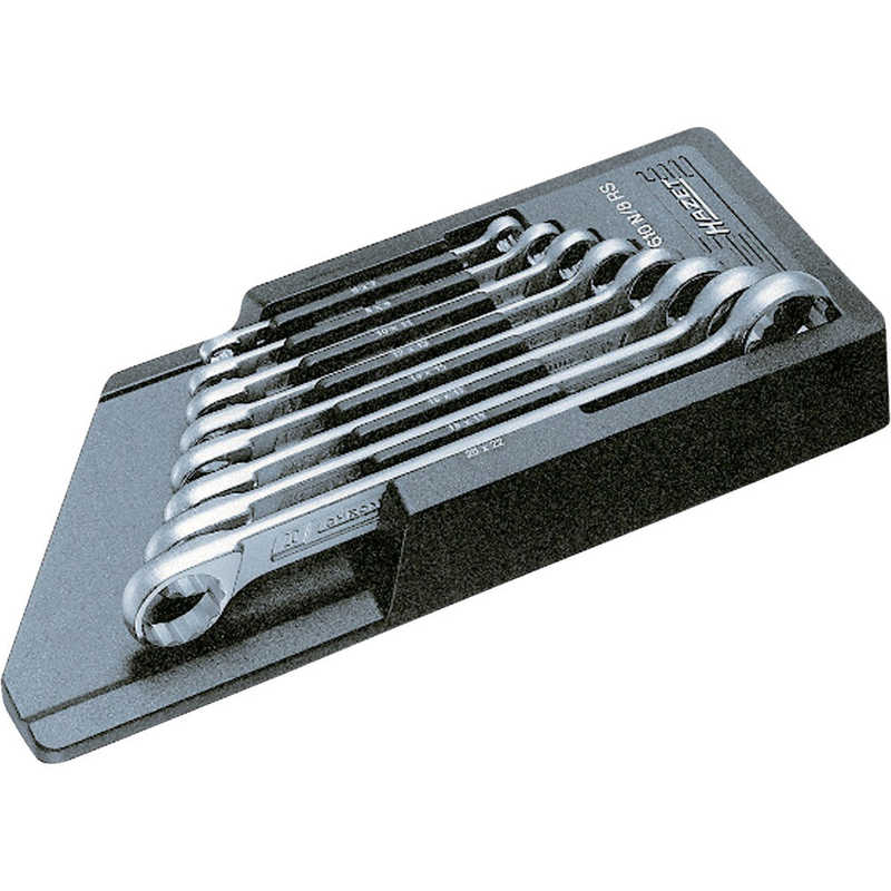 HAZET社　両口めがねレンチセット(ストレート) 8丁セット　610N8RS