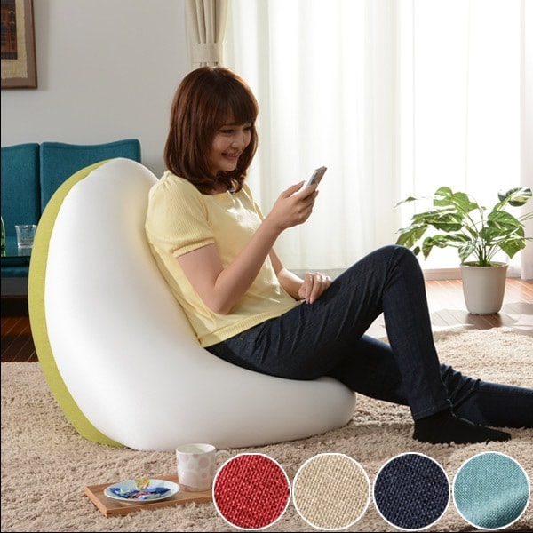 ビーズクッション しずく型 和楽の雫 Lサイズ クッション ビーズ フロアクッション ビーズソファ ソファー ソファ 背もたれ かわいい １人用 一人用 リビング カラフル