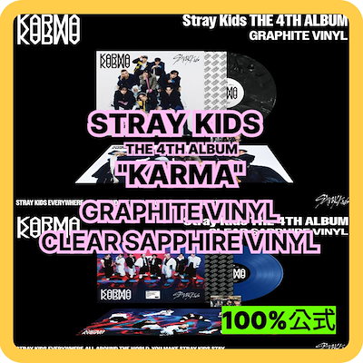 スキズ KARMA GRAPHITE VINYL レコード Stray Kids KARMA GRAPHITE VINYL Stray Kids Shop Exclusive