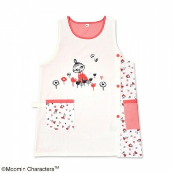 MOOMIN ムーミン エプロン サーモンピンク＆アイボリー ST-IM0059