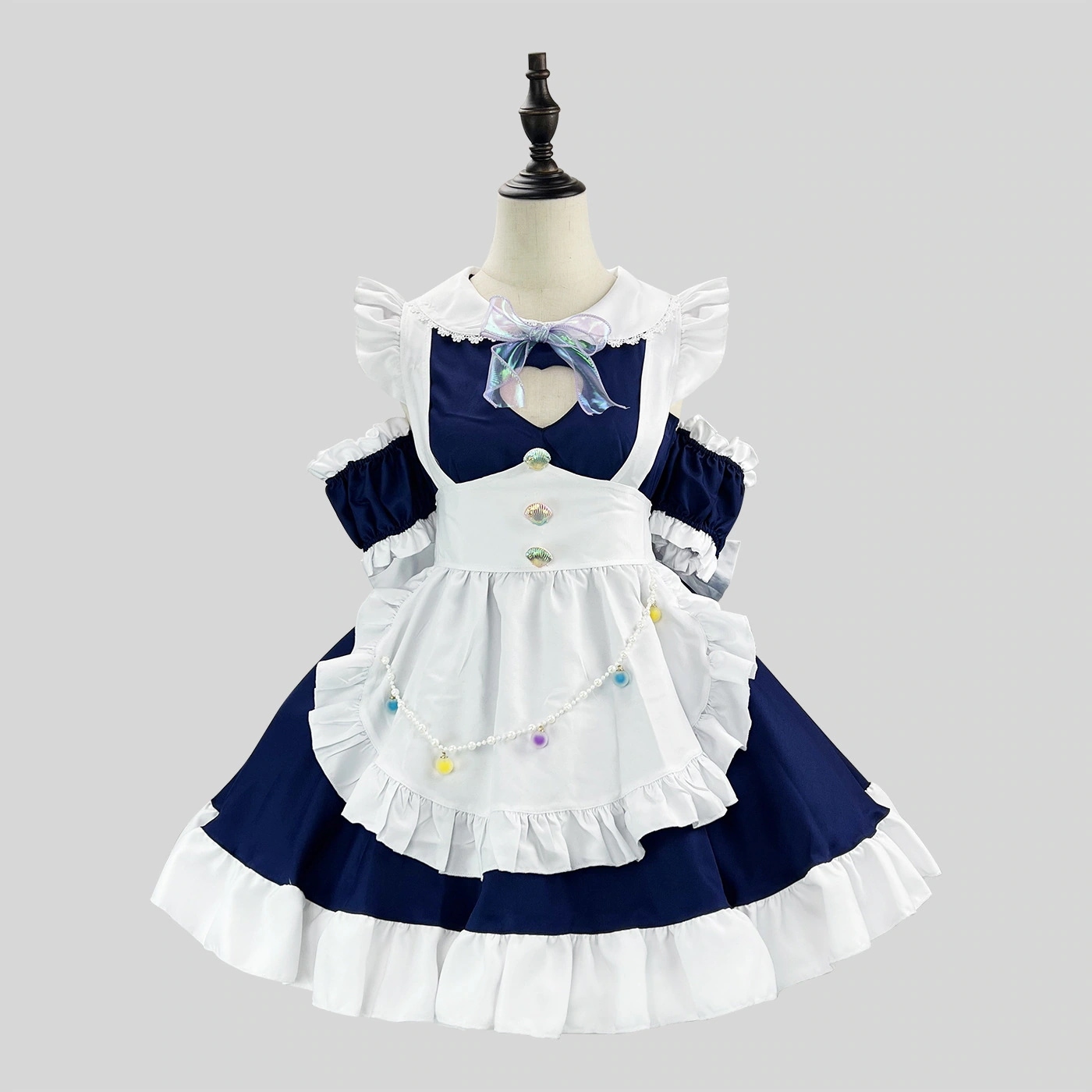 オリジナル日本製中空愛メイド服 大きいサイズメイド服 COSPLAY パフォーマンス衣装 ネット有名人生放送