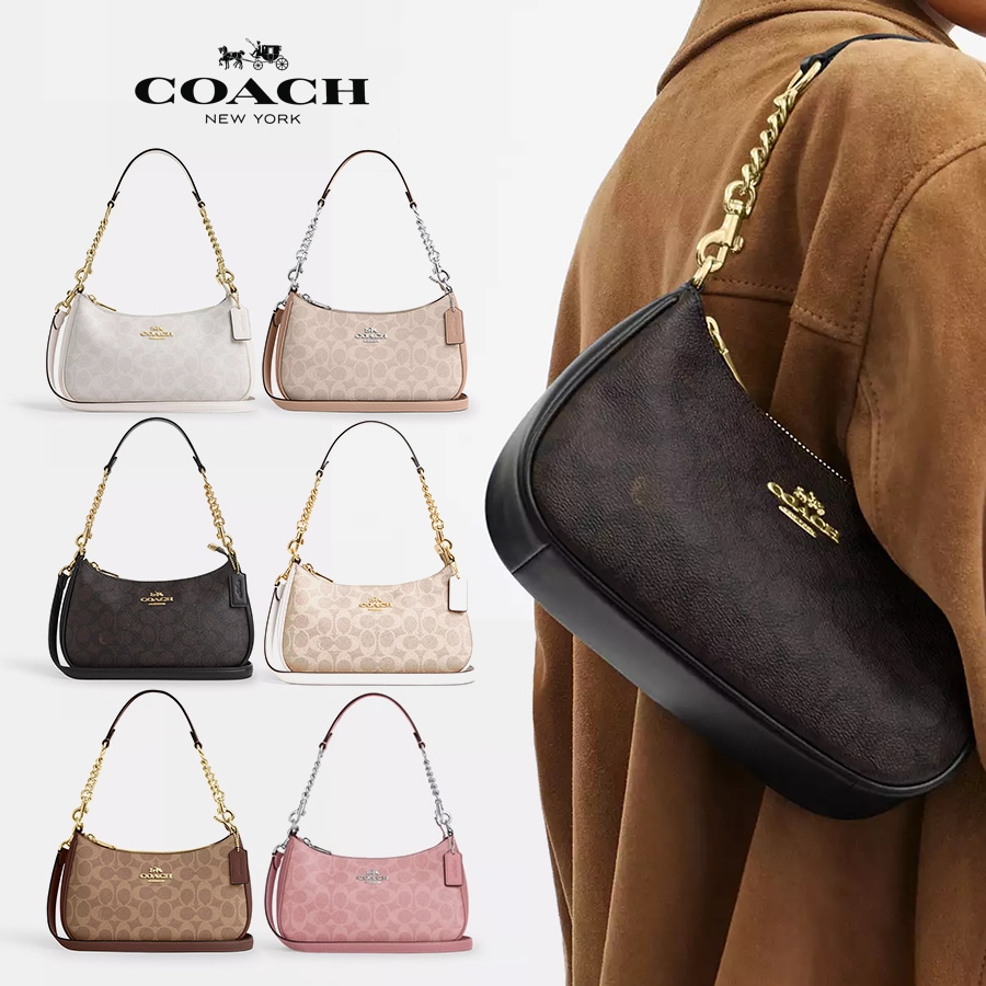 ショルダーバッグ テリ ショルダー バッグ シグネチャー キャンバス バッグ 2WAY CV933 レディース 通勤 肩掛け 斜め掛け