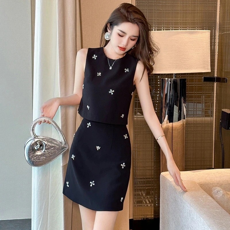 【JY.上品】 夏 キラキラ 上下セット ショートスカート パーティードレス キャバ 着痩せ 大人 同窓会 披露宴 卒業式 結婚式 演奏会 ウェディング 二次会 発表会30%までに制限