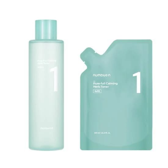 1番 心にきれいに盛った清楚トナー 本品 300ml+リフィル 300ml / 韓国コスメ / 化粧水