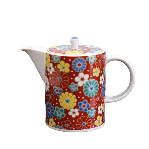 急須 おしゃれ 九谷焼 急須 ポット 梅菊 陶器 和食器 日本製 茶こし網付