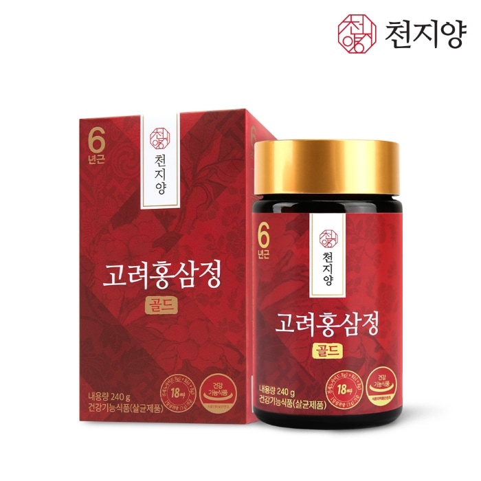 [1+1] [天地羊] 6年根高麗紅参精ゴールド240g [2個]