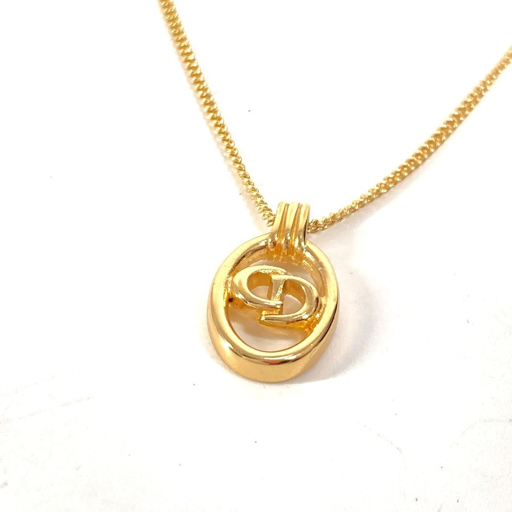 ネックレス CDロゴ ヴィンテージ アクセサリー チェーン メタル ゴールド