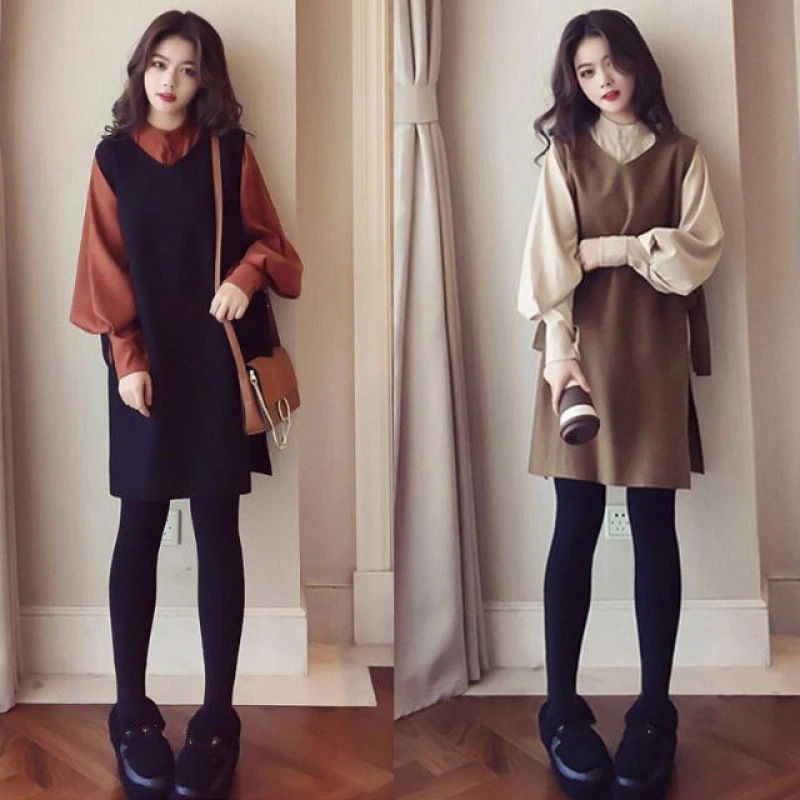 セットアップレディース2点セット春秋ベストシャツ