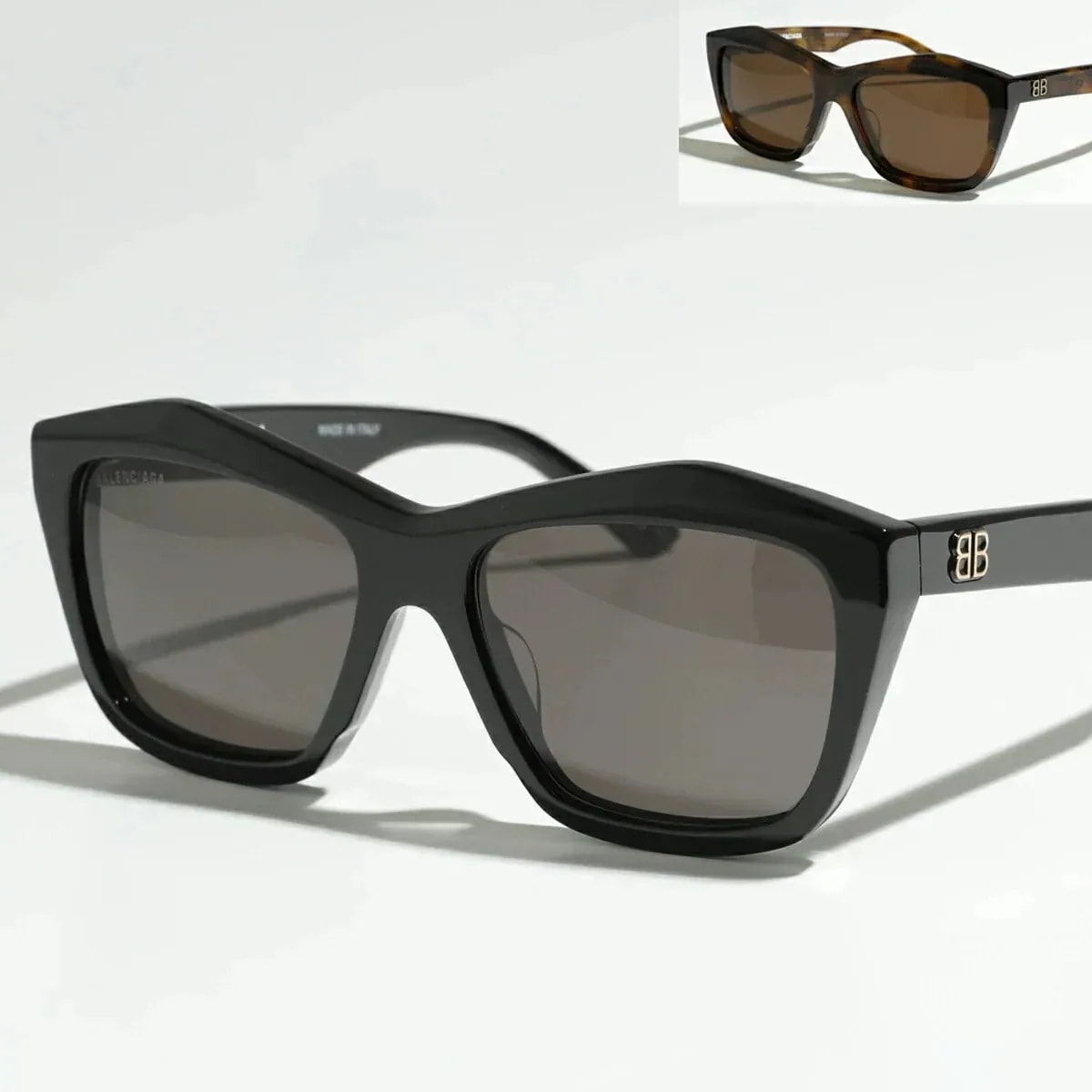 BALENCIAGA バレンシアガ サングラス BB0216S レディース ウェリントン型 フルリム BBロゴ アイウェア カラー2色
