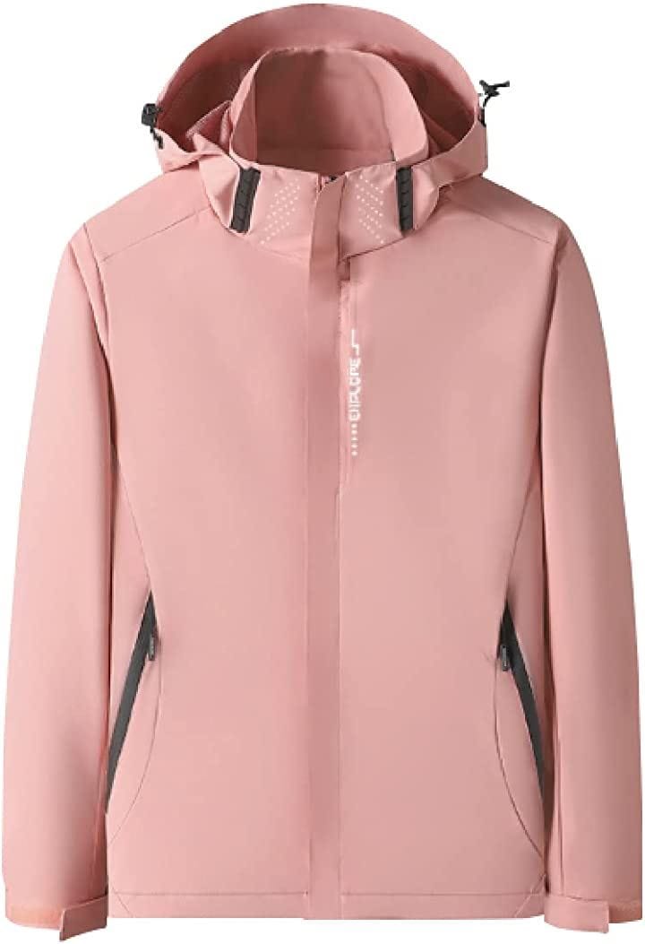 スリージョイ ウィンドブレーカー レディース メンズ 男女兼用 ユニセックス アウトドアジャケット マウンテンパーカー フード付( ピンク（女性）, M) 6,769円