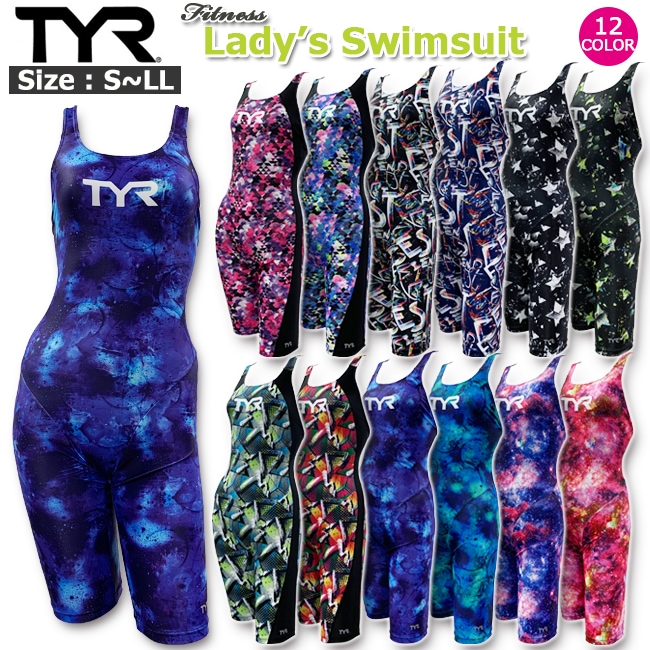 TYR 水着 練習用 フィットネス トレーニング レディース 水着 オールインワン スパッツスーツ レッグスーツ ティア パッドフック 女性用 総裏仕様 大きいサイズ対応 106221a