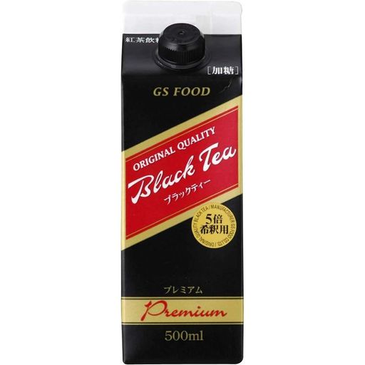 GSブラックティー プレミアム (5倍希釈用) 500ml×6本
