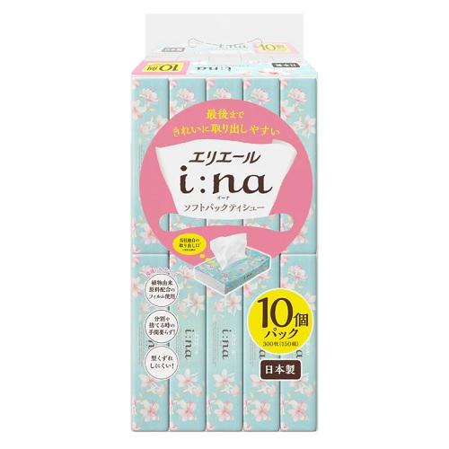 エリエール イーナティシュー ソフトパック 150組×10個パック