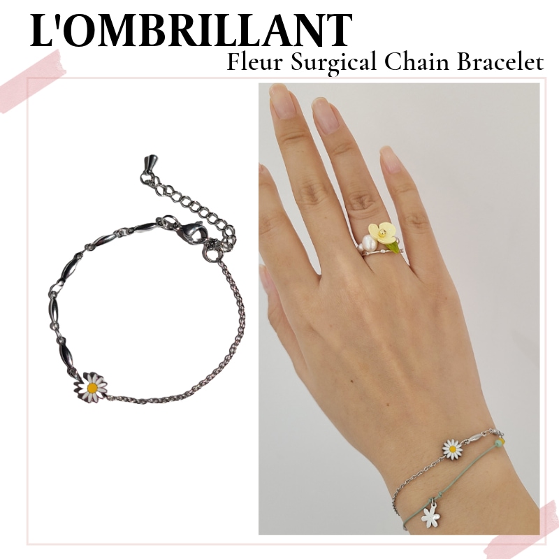 フルール サージカルチェーンブレスレット